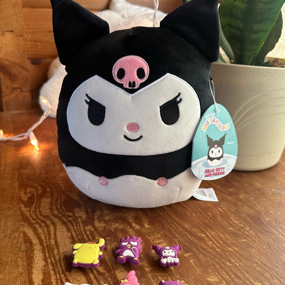 Kuromi Squishmallow with Sanrio x Crocs Charms